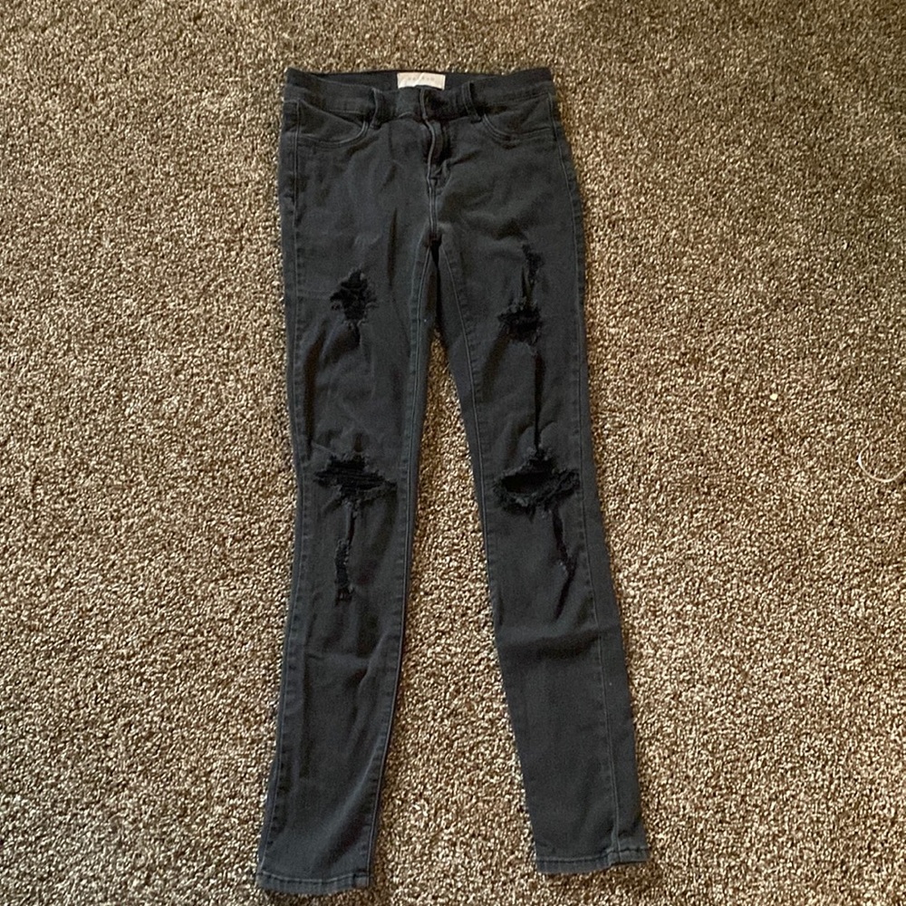 Black Ripped Jeggings